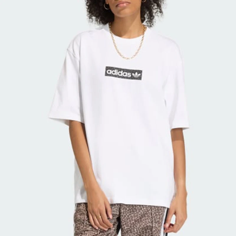 Adidas genuine women's casual sports breathable, fashionable and comfortable short sleeved T-shirt KD8812