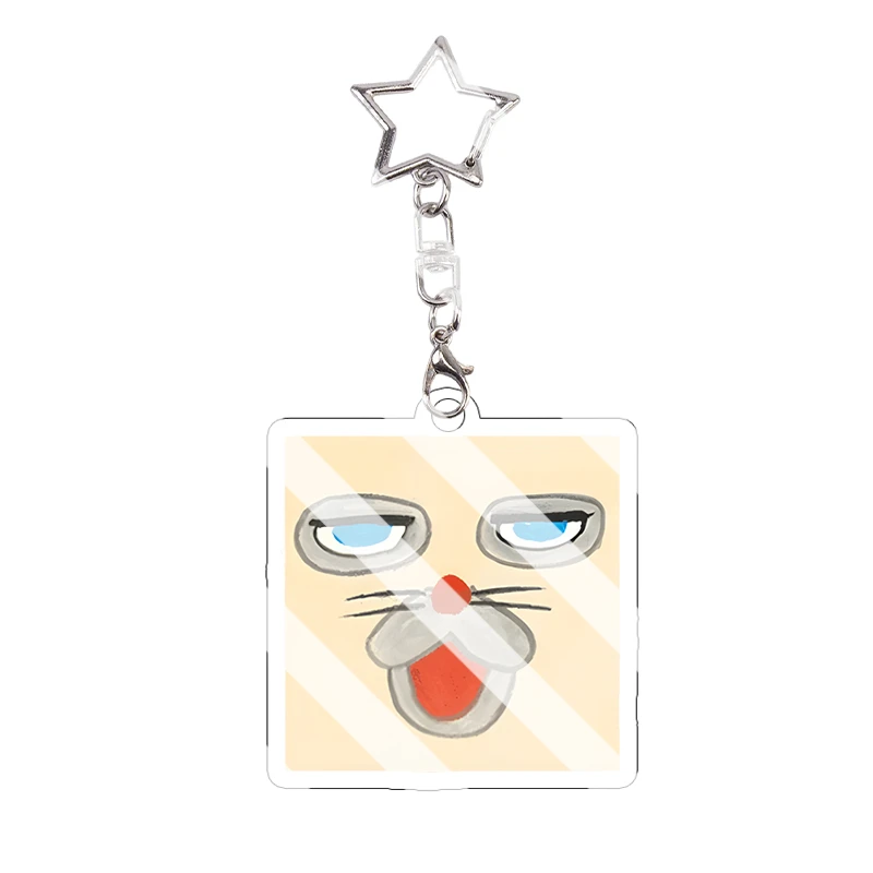 The Bread Thief Acrylic Keychain Kawaii Lion Grandpa Student Characters Hanging Ornaments Figure Keyring Accessories Gift - view 3