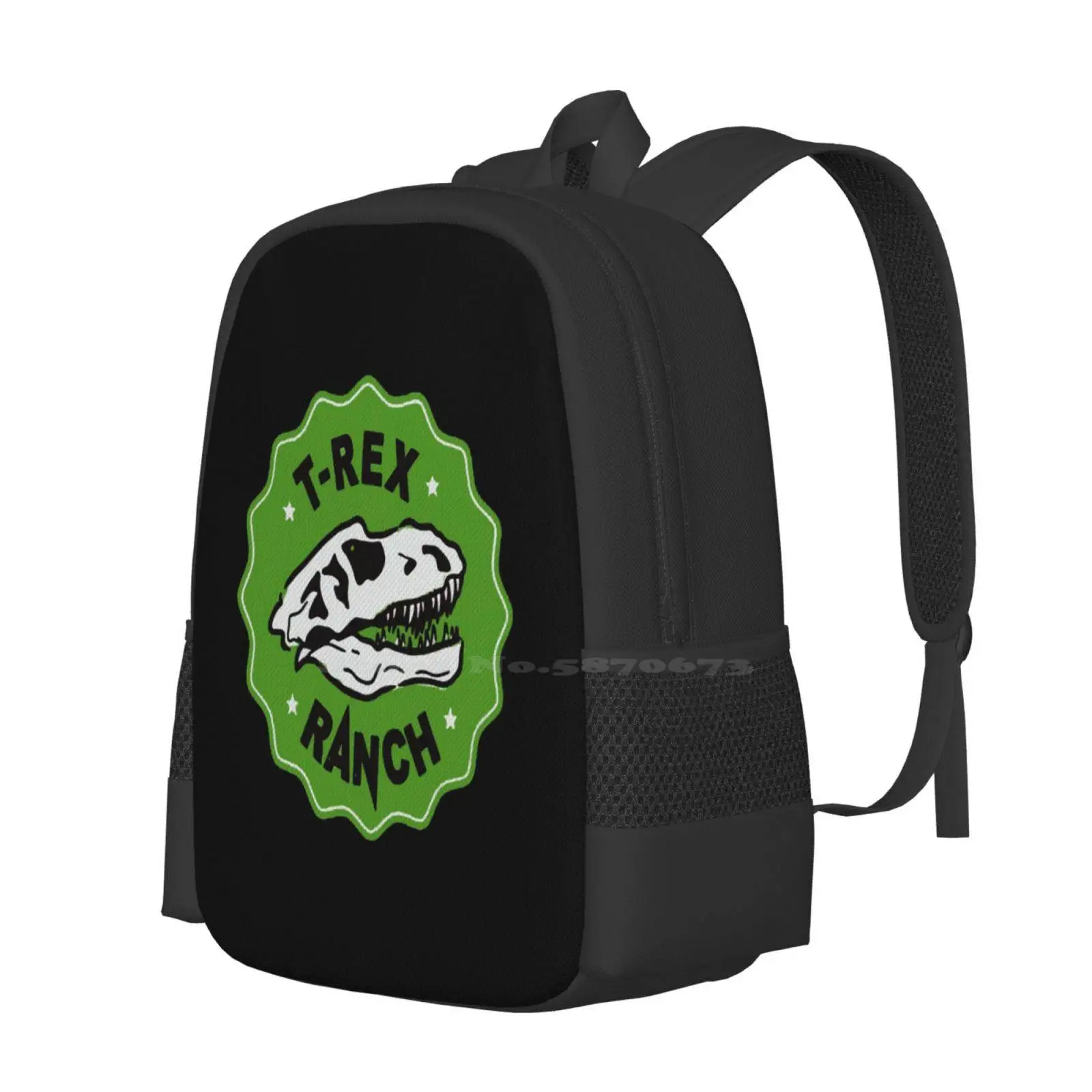 T-Rex Ranch Hot Sale Backpack Fashion Bags T Rex Ranch Logo Monster Animal Popular Trend Awesome Cool Love Typography Sbw