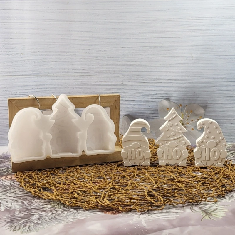 Plateau en résine noël, moule en Silicone robuste, moules à vaisselle à dégagement facile pour l'artisanat porte-bijoux