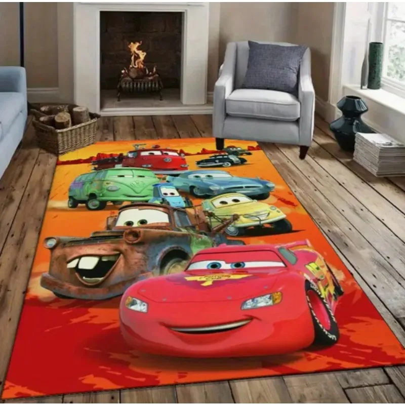 سيارة فيلم تحت عنوان منطقة حصيرة البرق ماكوين السجاد مناسبة غرفة المعيشة غرفة نوم غرفة هدية الكريسماس لعبة غرفة حصيرة غرفة ديكور #1