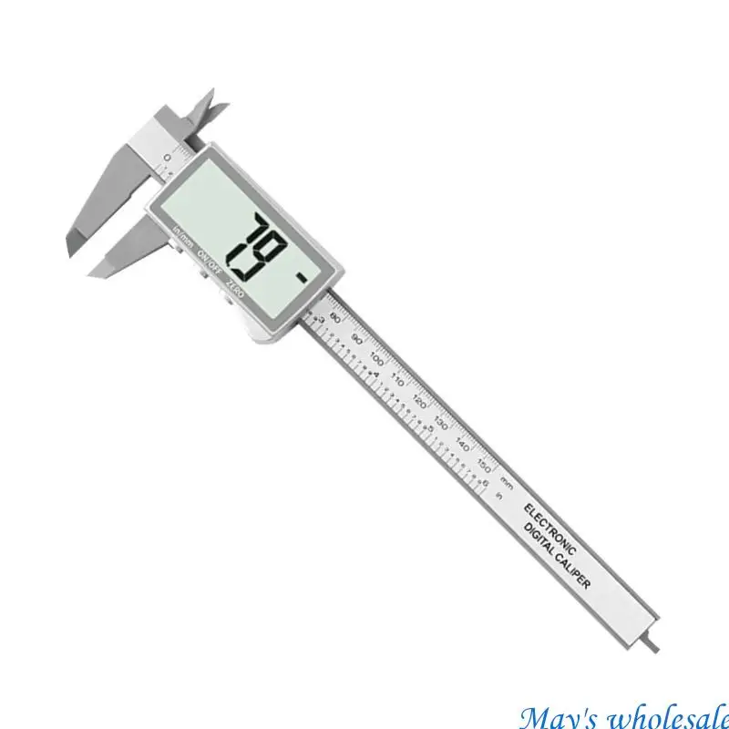 LCDバーニアキャリパーマイクロメーターゲージ0-150mm厚さ直径測定ツール448A