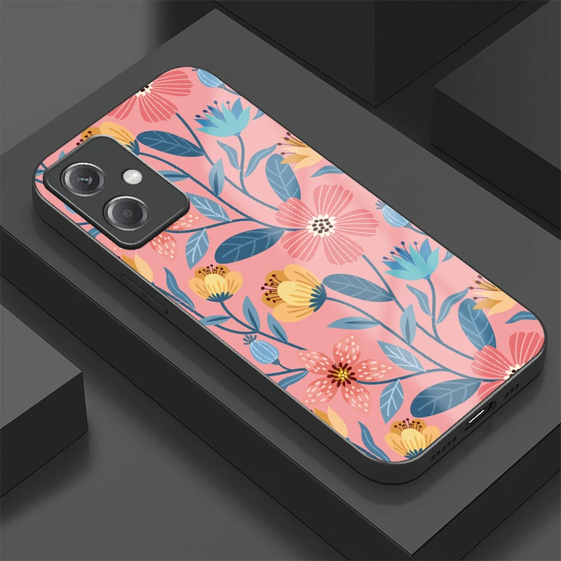 

Противоударный чехол для телефона Xiaomi Redmi Note 12T Pro 12 Turbo 12S 11T 11S 11 Pro Plus 10T 10S с цветочным узором, силиконовый чехол