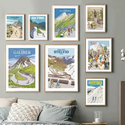 Sports Mountain Bicycle City Bike Race Cycling Tour of Flanders Art Posters Canvas Painting Wall Prints Pictures Room Home Decor