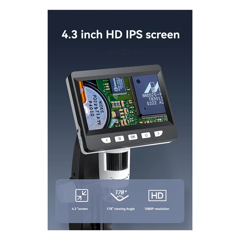 1000X Zoom HD1080P مجهر احترافي عدسة مكبرة إلكترونية رقمية مكبر احترافي-POS