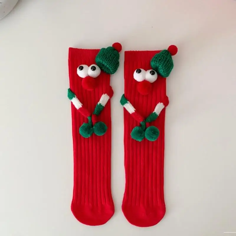 Tất Giáng sinh cho bé trai và bé gái Lễ kỷ niệm ngày lễ Hoạt hình hàng dệt kim từ tính