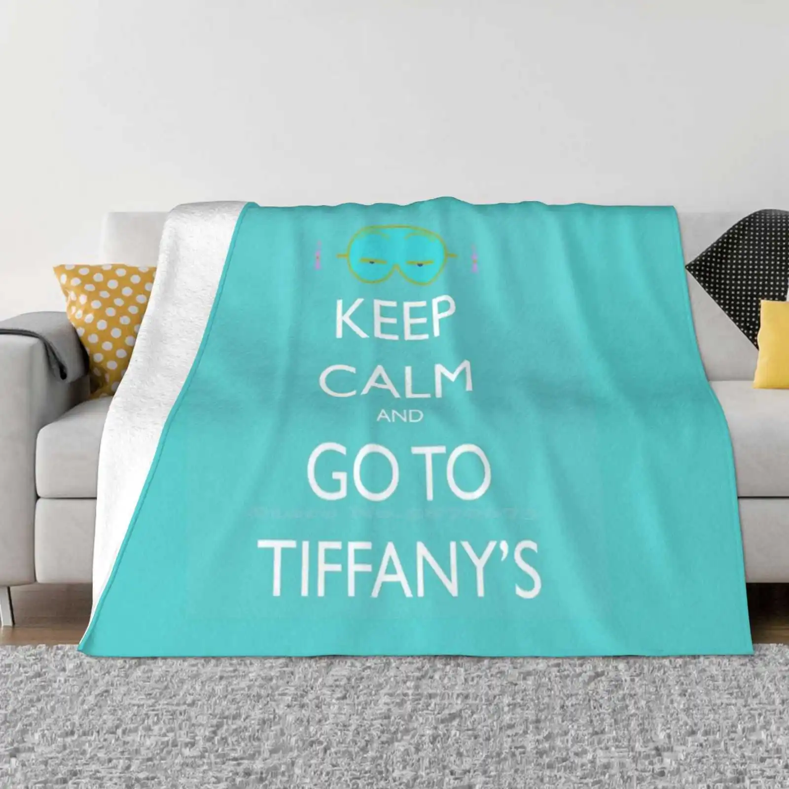 Go To Soft Warm Light Thin Blanket Breakfast At Holly Golightly Audrey Hepburn Keep Calm Eye Ear Plug Truman Capote Blue And Co