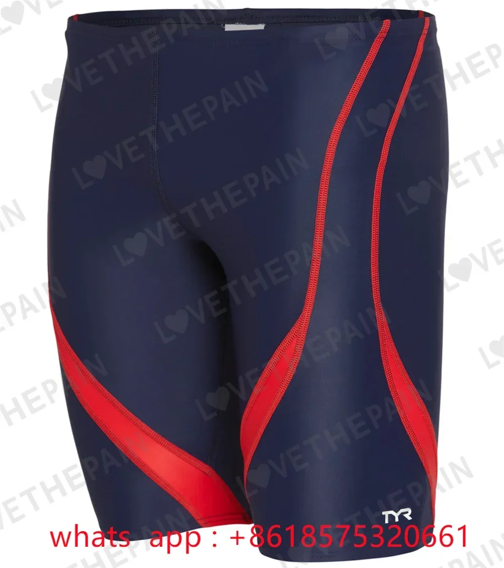 Tyr Men's Alliance Splice Jammer Swimsuit Swimwear Training Swim Shorts Trunks Beach Tight Swimming Pants Jammer Sports Surf
