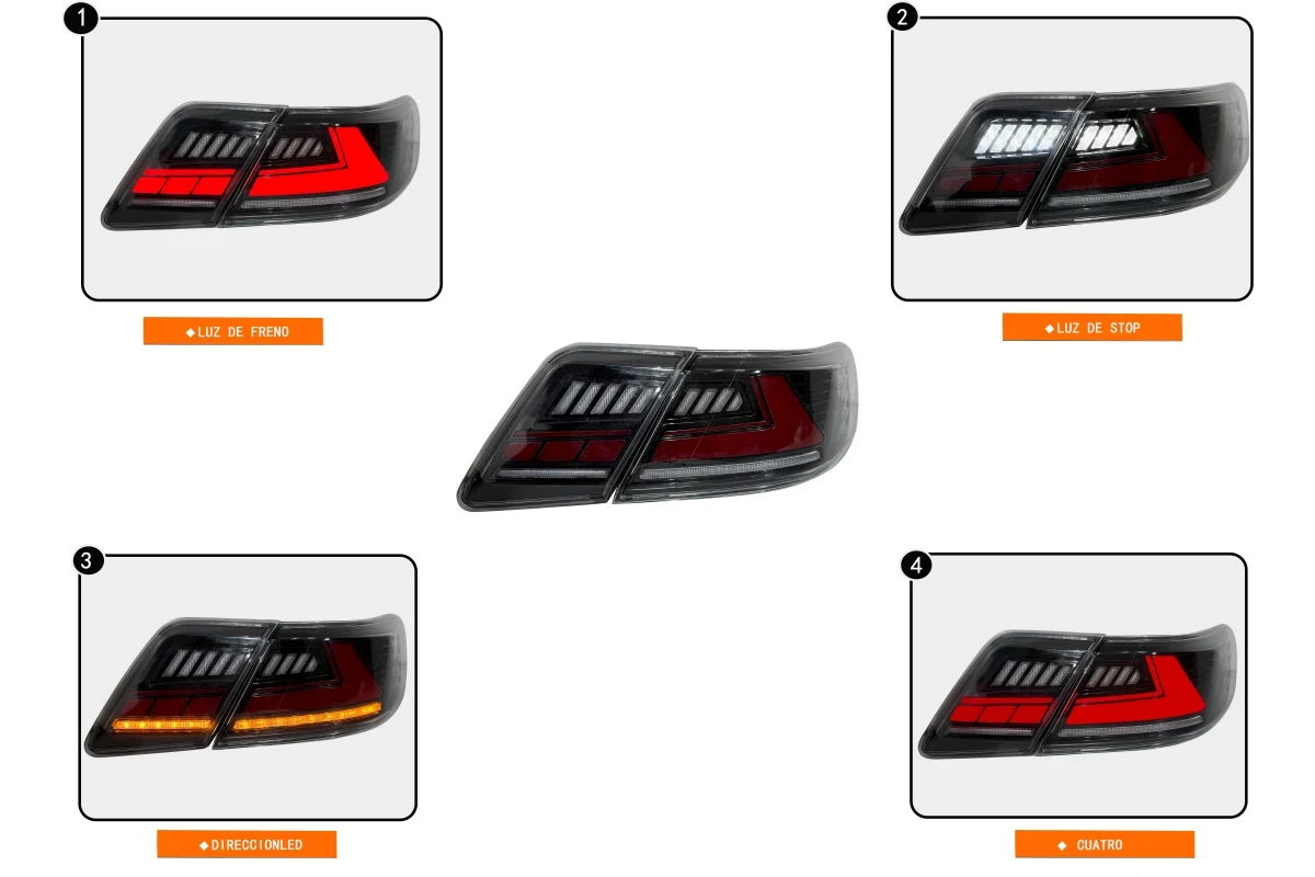 LED Tail Light for Toyota Camry US Version 2007-2011 Daytime Running Lights