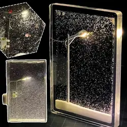 Snow Night Light Snow Street Light To Girlfriend Girlfriends Birthday Gift DIY Christmas Accessories