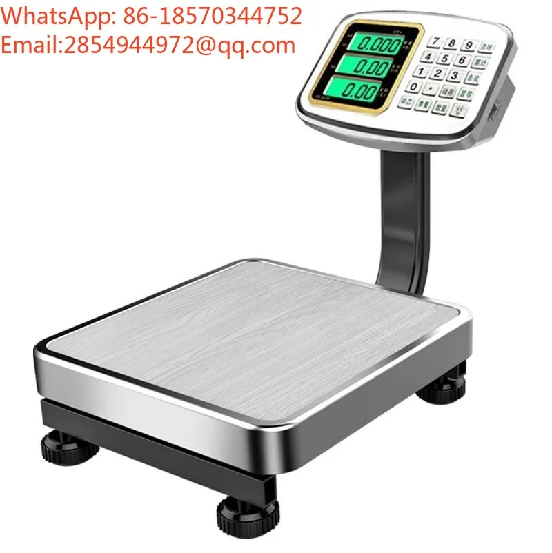 Digital Price Calculating Platform Scale 60kg Waterproof Electronic Weighing Machine for Market Fruit Vegetable Stall