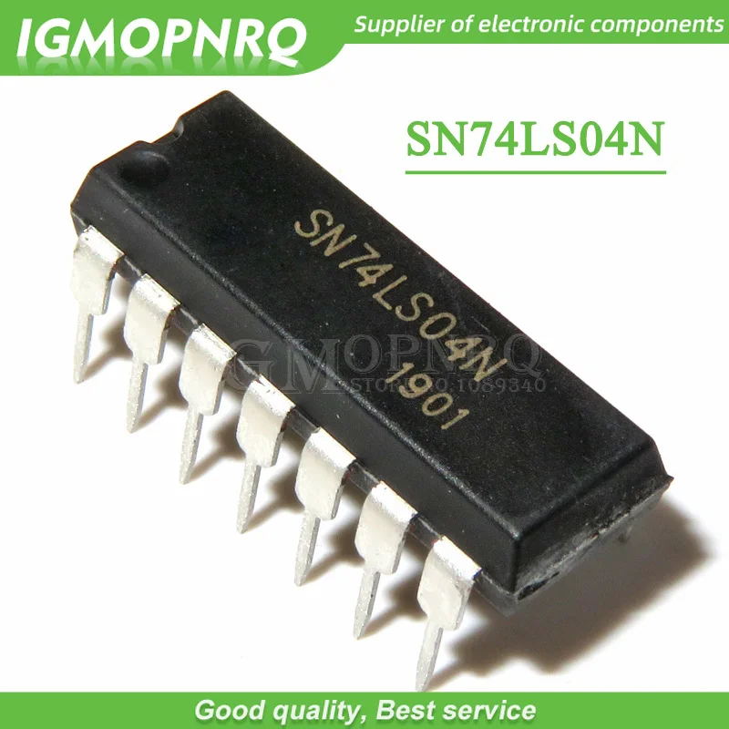 100 pz SN74LS04N DIP14 SN74LS04 DIP 74 ls04n 74 ls04 DIP-14 HD74LS14P IC nuovo e originale