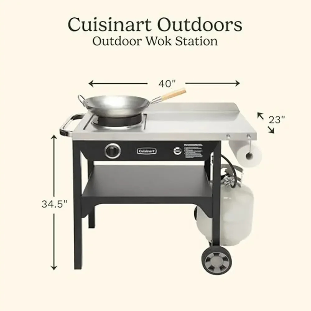 Outdoor Wok Station 50,000 BTU Propane Burner 14