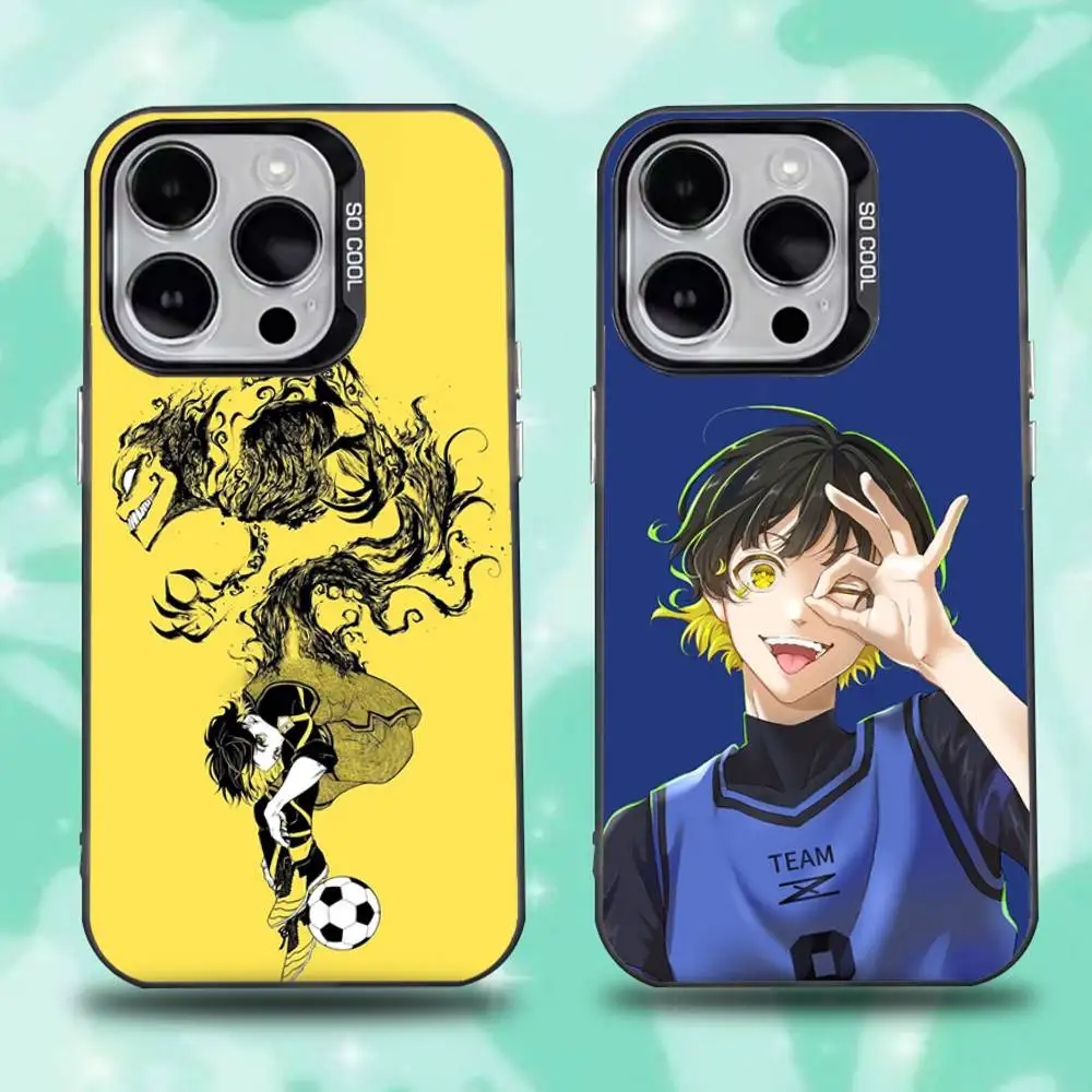 

Anime M-Meguru Bachira Phone Case For iPhone 16,15,14,13,12,11,Pro,Max,Plus,Mini,XS,SE Anti Fall Black Matte Hard Bumper