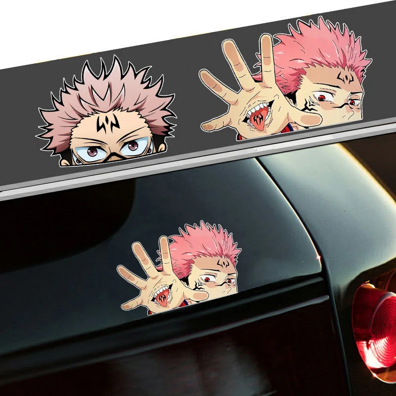 Jujutsu Kaisen Anime Car Stickers Ryomen Sukuna Cool Waterproof Car Vinyl Decal Car Accessories for SUV