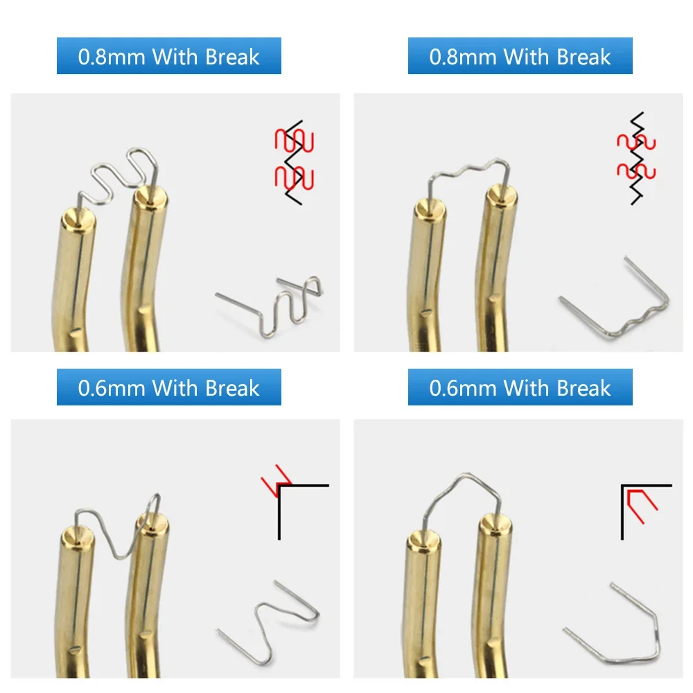 プラスチック溶接ツール,ホッチキス,ステンレスカプラー,ステンレス鋼,ダンピング用,標準,0.8mm, 0.6mm, 300個