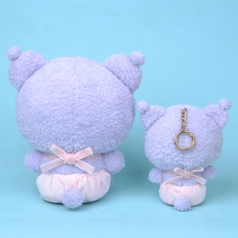 Kawaii Sanrio Plush Toys Hello Kitty My Melody Room Decor Kuromi Plushie Cinnamoroll Doll Plush Keychain for Birthday Present