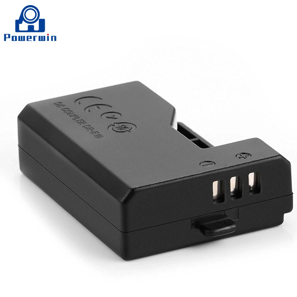 Powerwin ACKE10 ACK E10 ACK-E10 Adapter do aparatu zasilanie prądem zmiennym dostaw DR-E10 imitacja baterii dla EOS T6 T5 T3 1200D 1300D 1500D 3000D