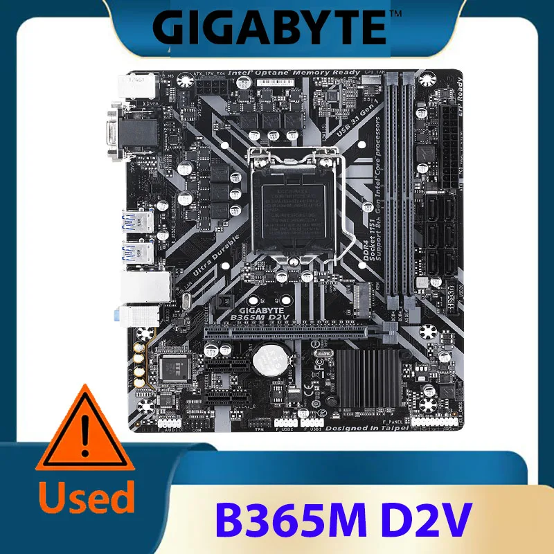 

GIGABYTE B365M D2V Micro ATX Intel B365 M.2 SSD Новая двухканальная материнская плата с поддержкой процессора LGA 1151, 32 ГБ