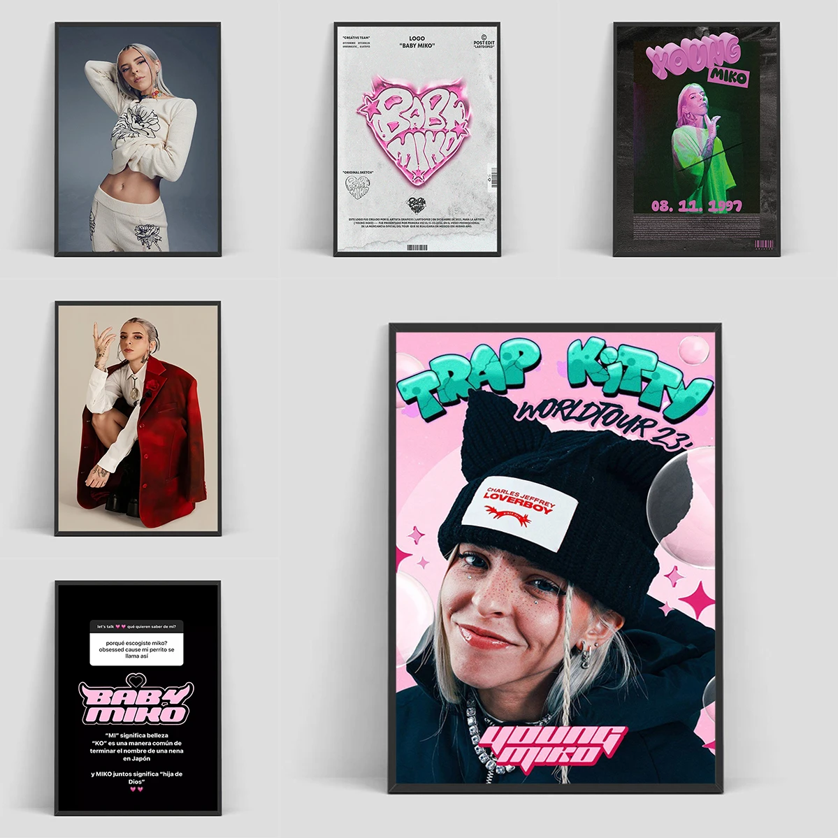 

Puerto Rican Rapper Young Miko Poster Posters for Wall Decor Painting on Canvas Office Decoration Art Decorative Paintings Home