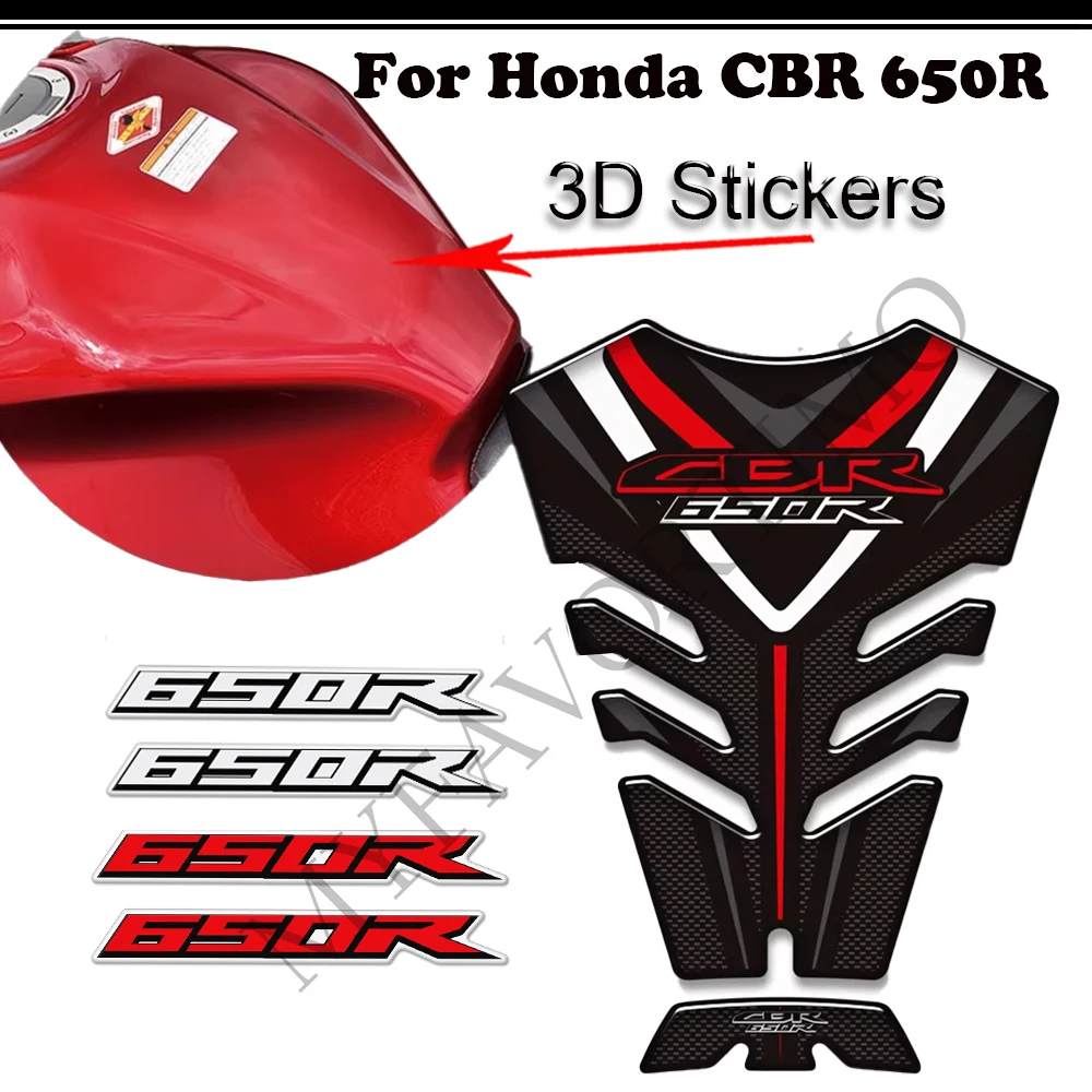 

Motorcycle For Honda CBR 650R CBR650R Fireblade Stickers Decals Tank Pad Side Gas Fuel Oil Kit Knee Fish Bone Protection