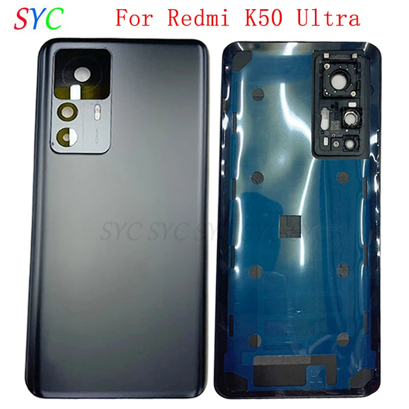 

Original Rear Door Battery Cover Housing Case For Xiaomi Redmi K50 Ultra Back Cover with Camera Lens Logo Repair Parts