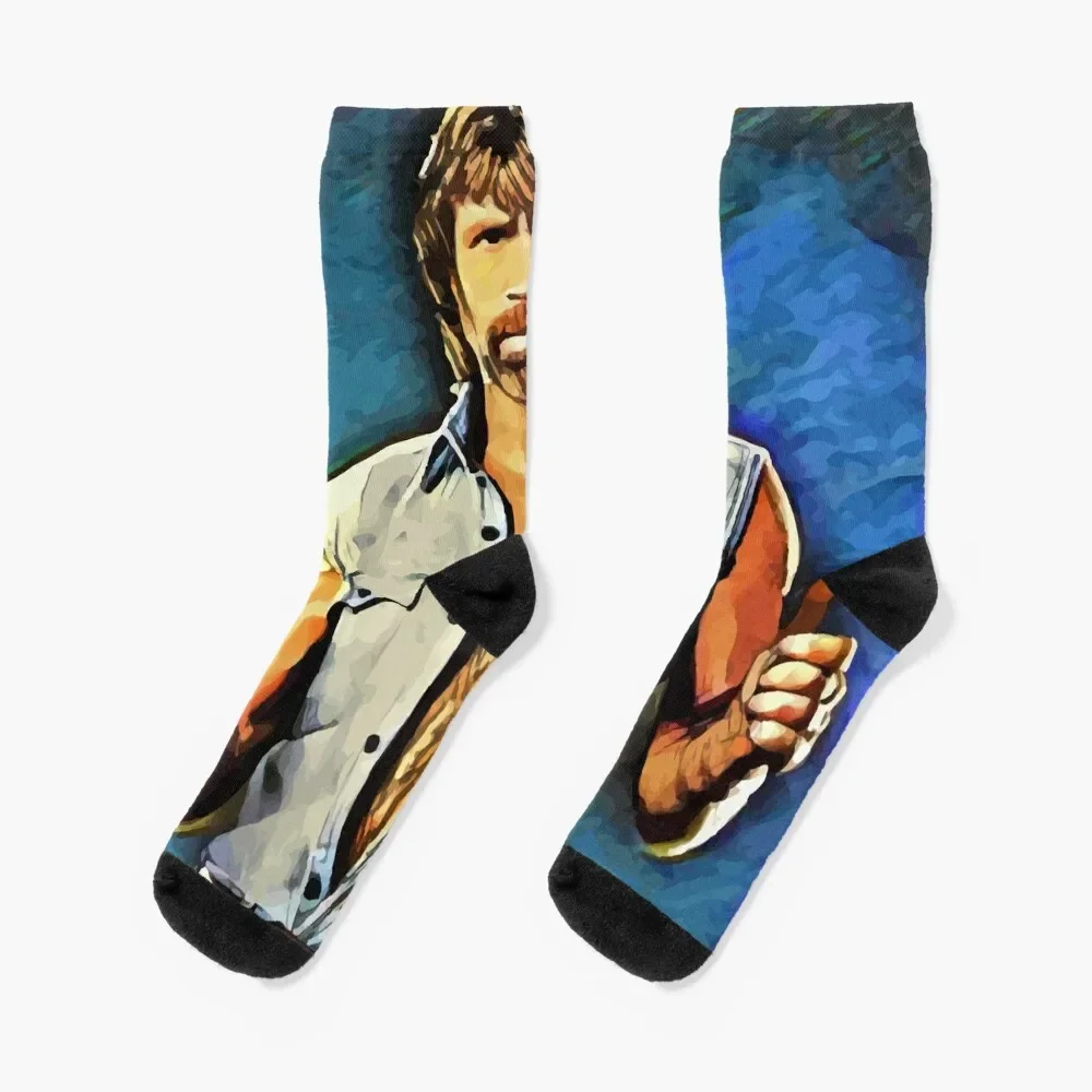 Chuck Norris - Thumbs Up Socks Antiskid soccer gift loose colored Boy Child Socks Women's