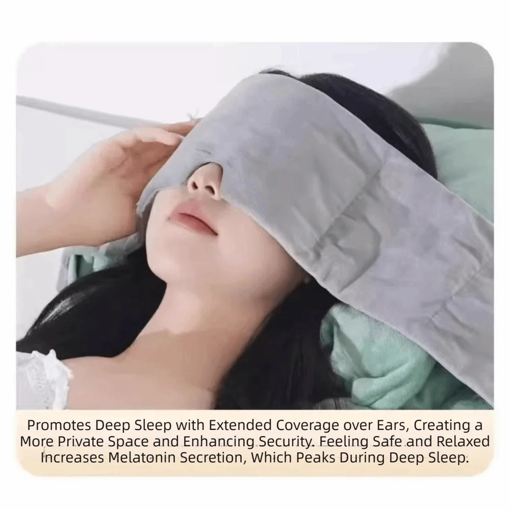 

Polyester Gravity Eye Mask Soft Cooling Blackout Design Sleep Eye Mask Adjustable Gravity Gravity Ball Light Blocking Mask