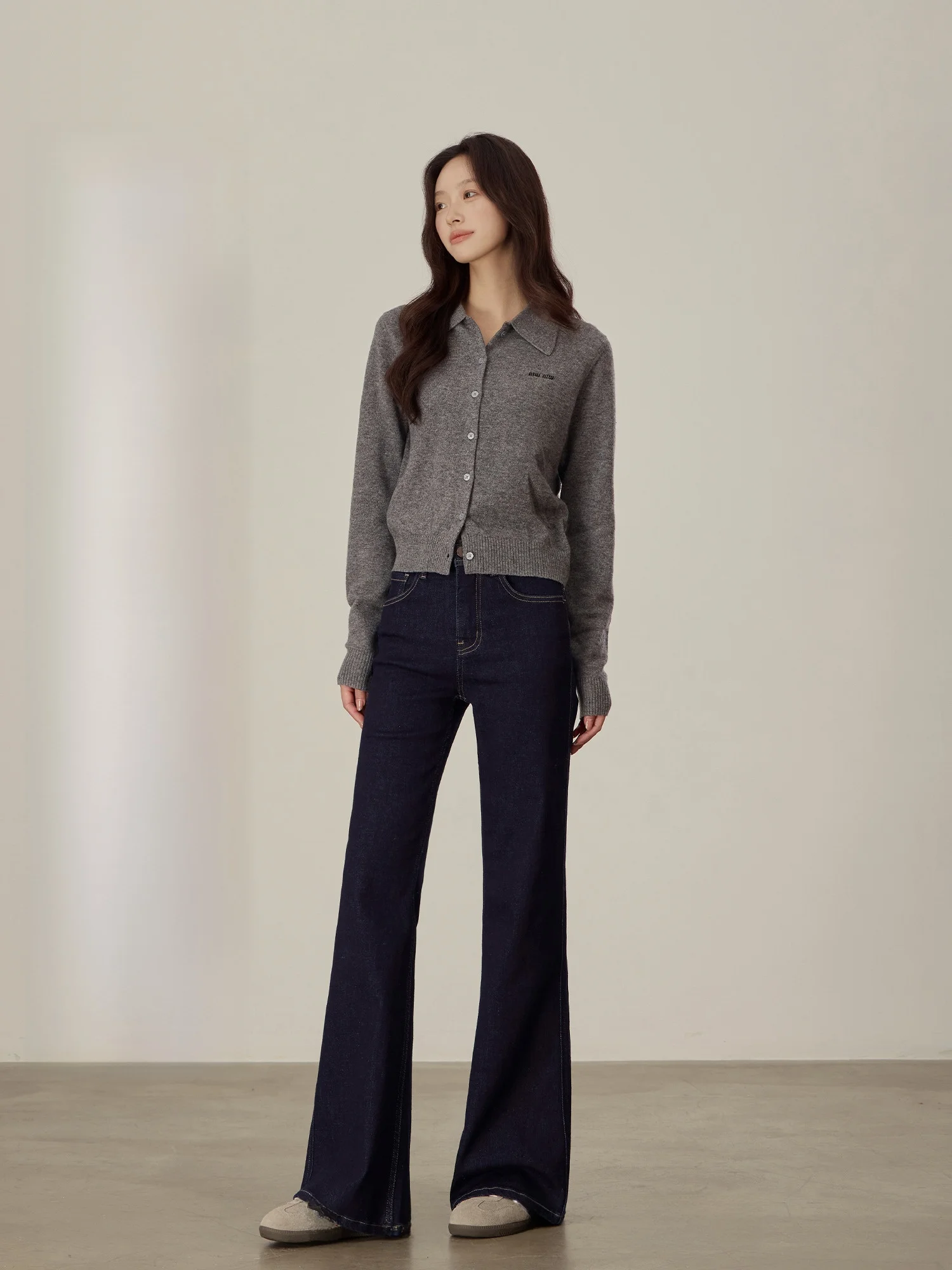 

Утягивающие джинсы-боты с высокой талией, женские повседневные хлопковые эластичные джинсы синего цвета, весенне-осенняя одежда, удобные джинсы