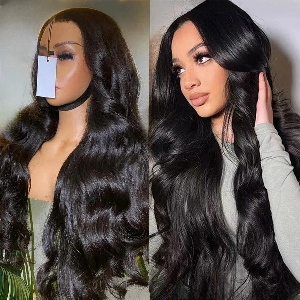 

Парик из натуральных волос Body Wave 220 плотности, 13x4, 13x6 HD Lace Frontal, 40 дюймов, 7x6 безклеевой фронтальный парик, 360 бразильские волосы, натуральный черный цвет