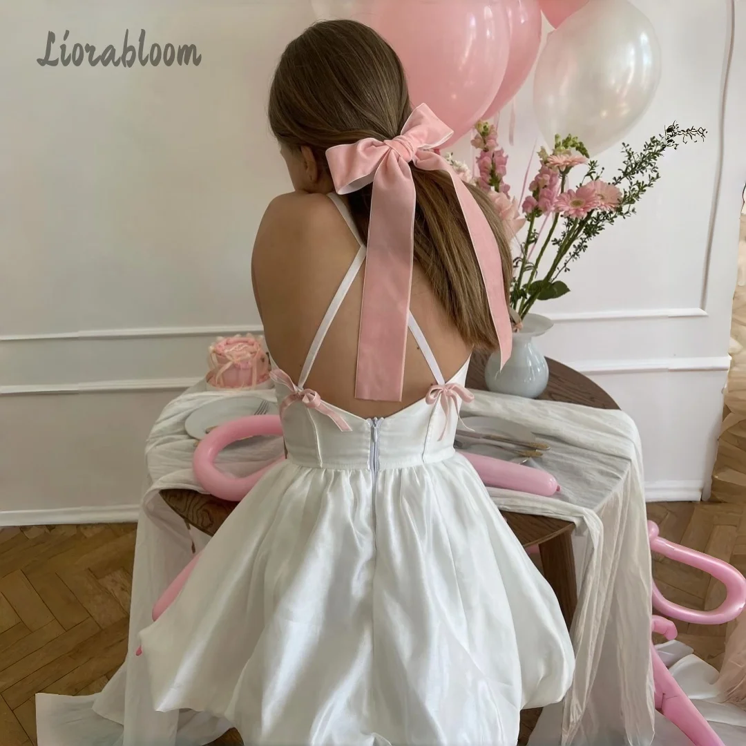 Customized Flower Girl Dress Minimalist Ballet-Style Dress Spaghetti-Strap Sundress Wedding Party Attire свадебное платье