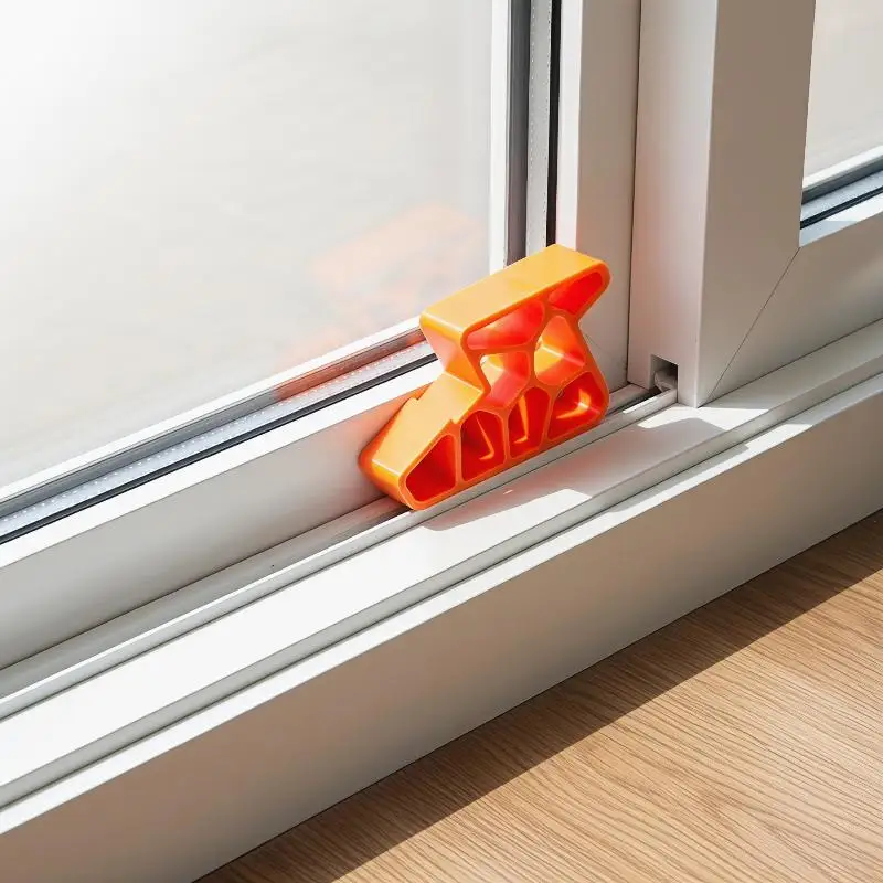 2 pièces Cale de porte robuste antidérapante pour balcon, fenêtre, maison, bureau, salle de bain, cuisine, avec système anti-choc