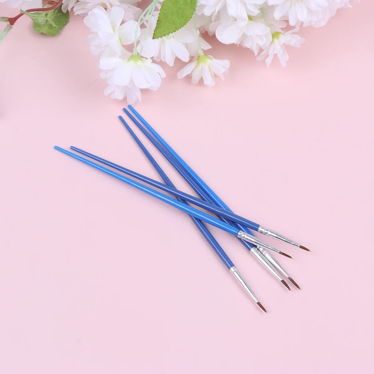 

48Pcs Kids Paint Brushes Set with Nylon Bristles Professional Detailing Painting Brushes for Fine Art Drawing Travel Outdoor Use