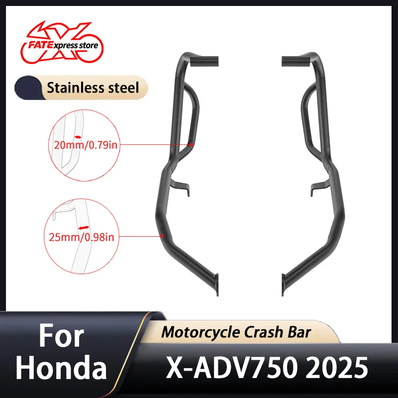 

For XADV 750 Crash Bar Lower Engine Guard Motorcycle Accessories For Honda XADV750 X-ADV750 2025 Stung Cage Stainless steel