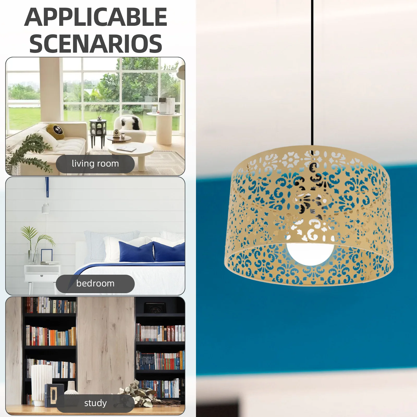 

Металлический цветочный абажур, уникальный дизайн, полый светильник для стола, стола, прикроватные светильники, современный домашний декор, абажуры, потолок