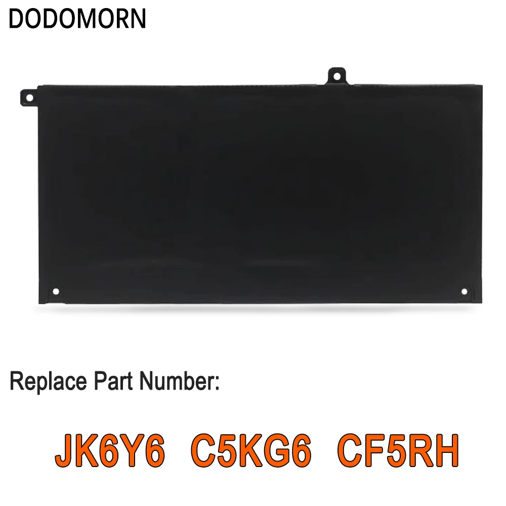 DODOMORN JK6Y6 Laptop Battery For Dell Inspiron 5300 5301 5400 5401 5406 5409 5505 5509 Vostro 5501 5502 5402 Latitude 3410 3510