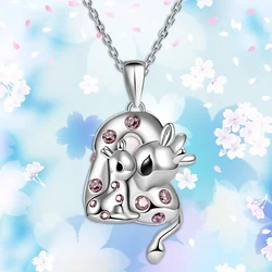 Beautiful Fashion Giraffe Mother Daughter Love Pendant Necklace Charm Jewelry Women Necklace Perfect Gift For Girls Women