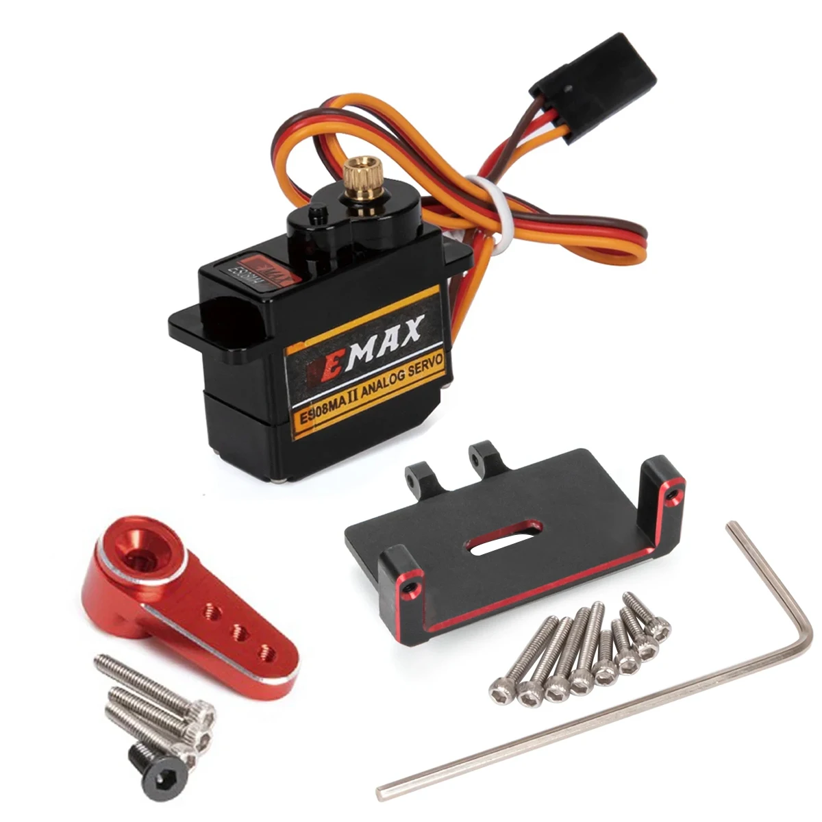EMax ES08MA II 12g Analog Metallgetriebe Servo für 1/24 RC Crawler Auto Axial SCX24 Upgrade-Teile