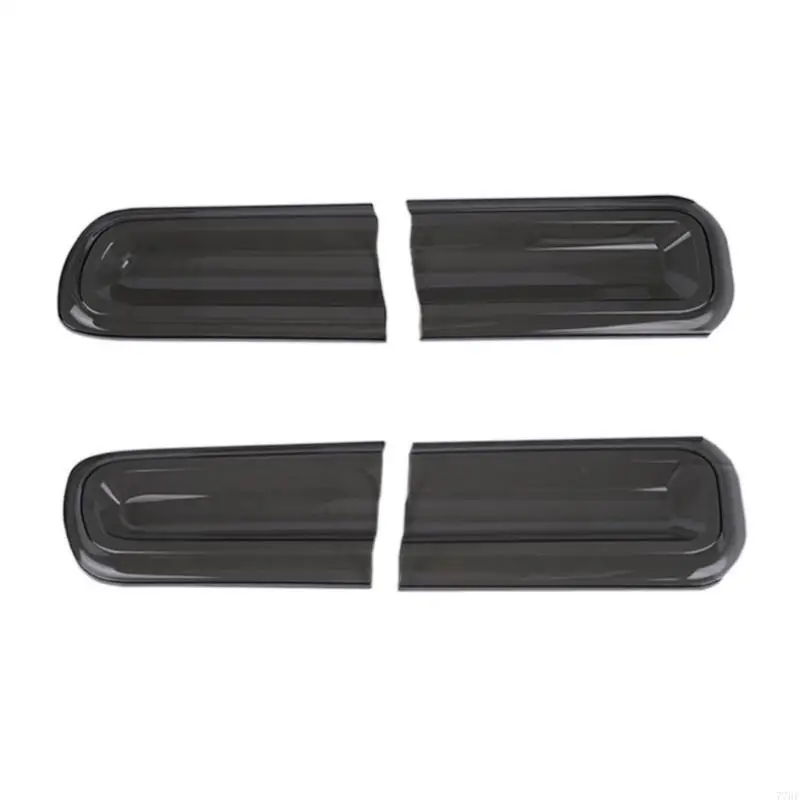 

77HF Lightweight Tail Light Cover for 2015 2024 Smoked Appearance Resists Scratches