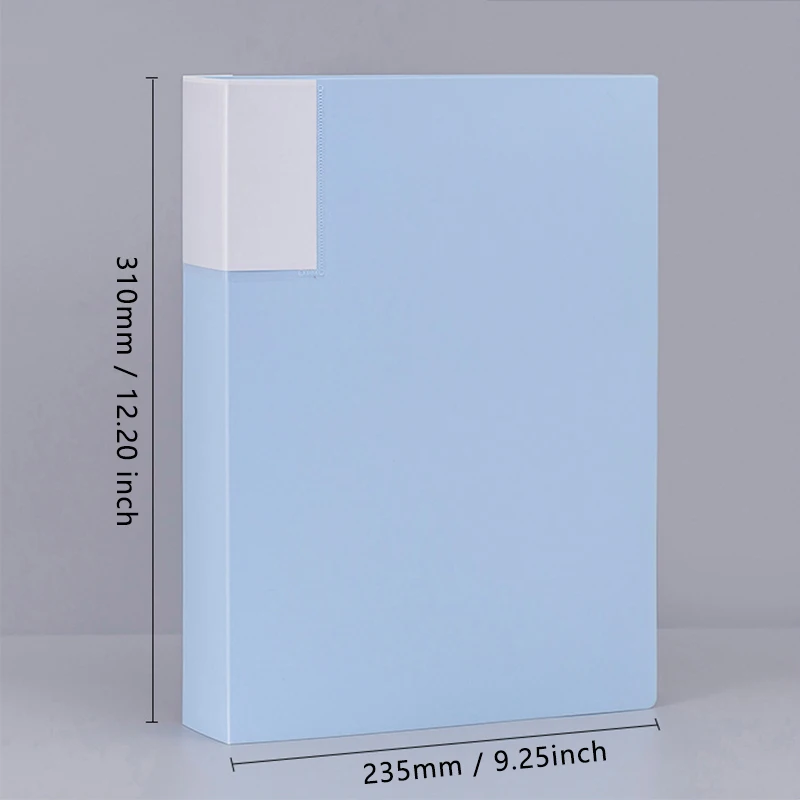 A4 Multi-Functional Document Folder 30 Pages with Transparent Inserts Multi-Layer Large-Sized Loose-Leaf File Folder