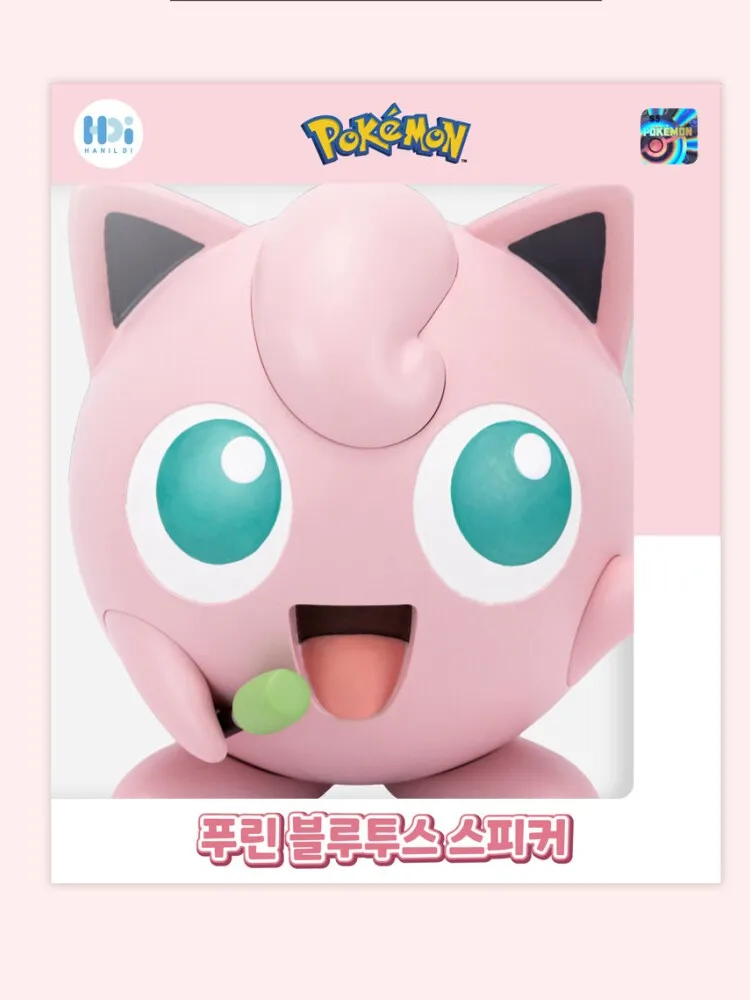 Genuine PokéMon Peripheral Jigglypuff Cartooon Anime Figure Wireless Bluetooth Speaker Audio Player Household Decoration Gift