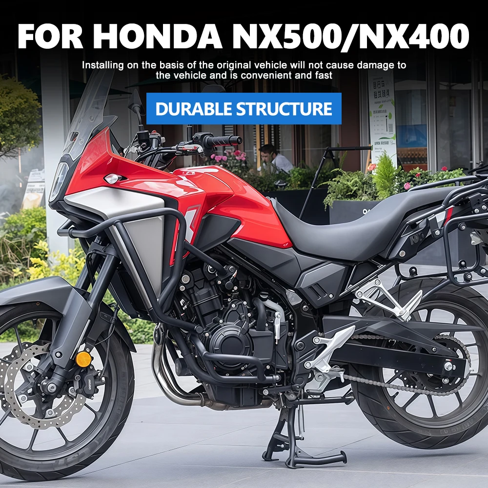 Heavy Duty Engine Guard Frame Crash Bar Bumper Anti-drop Protection For HONDA NX500 NX400 2024-2025 Adventure Engine Crash Bar
