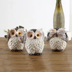 1/3Pcs Desktop Owl Ornaments, Home Decoration, Retro Owl, Don’T Listen, Don’T Say, Don’T See, Three-Piece Ornaments, Living Room, Entrance, Study, Home Decoration, Crafts Ornaments