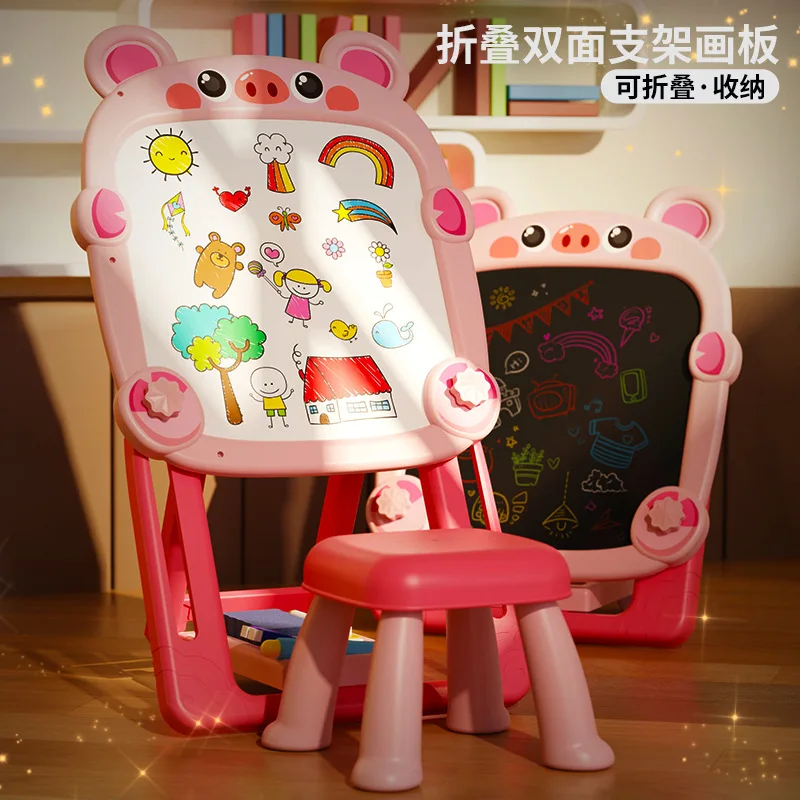 لوحة خربش مغناطيسية قابلة للمسح للأطفال: لوحة كتابة لرياض الأطفال، سبورة بيضاء منزلية خالية من الغبار، سبورة لعبة #6