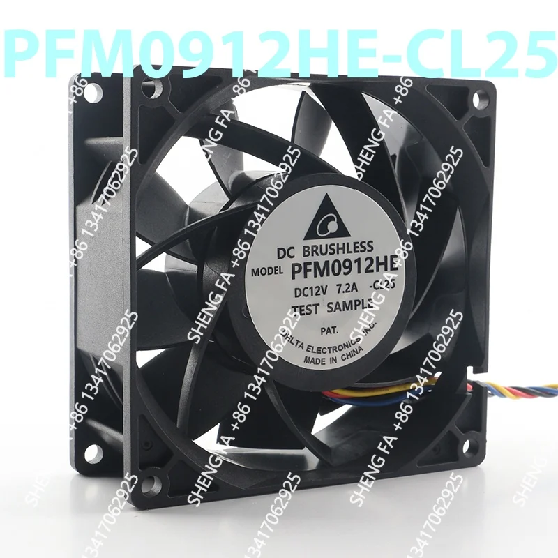 Server Brute Force Inverter 4-wire high air capacity Delta 5V 24V 48V DC12V 7.2A AC EC 9038 90X90X38MM 9CM PFM0912HE cooling fan