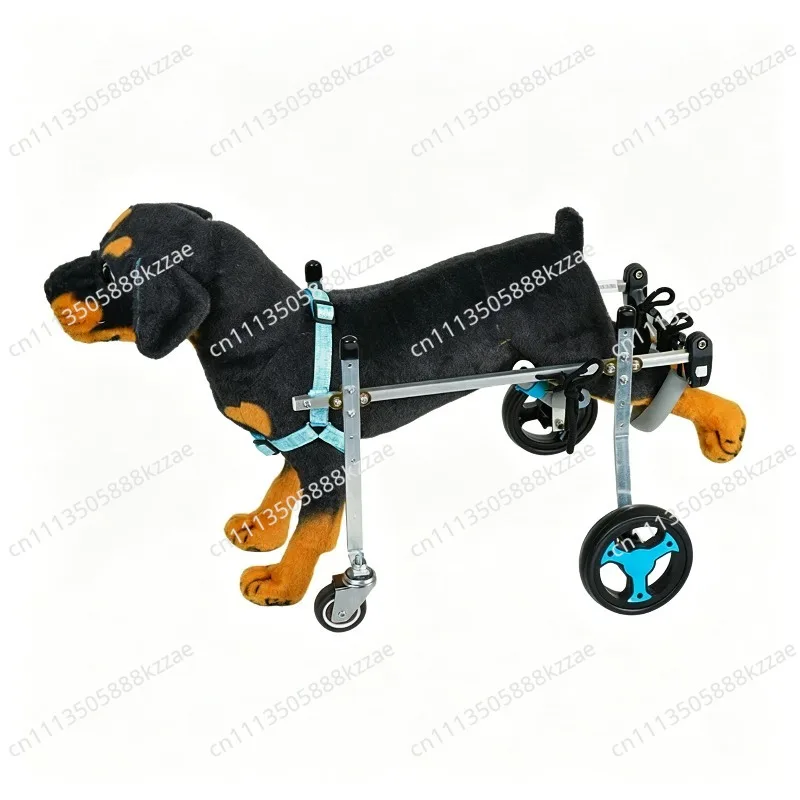 4-Wheel Lightweight Pet Wheelchair - Universal for Dogs & Cats, Mobility Aid for Senior & Hind-Limb Disabled Pets