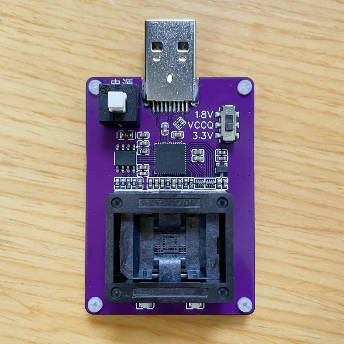 Emmc153 Burn-in Cradle USB3.0 กระจกอ่าน/เขียน Emmc ชิปทดสอบ Bga153 Test Stand GL3224