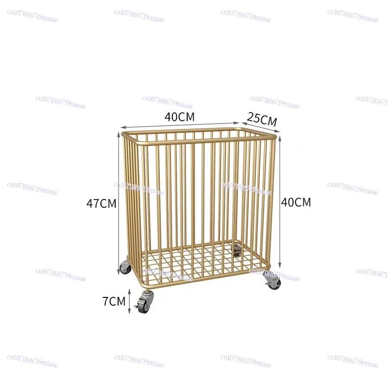 

New Nordic Light Luxury Dirty Clothes Storage Basket Gold Laundry Basket Dirty Clothes Basket, Household Ins Modern Dirty