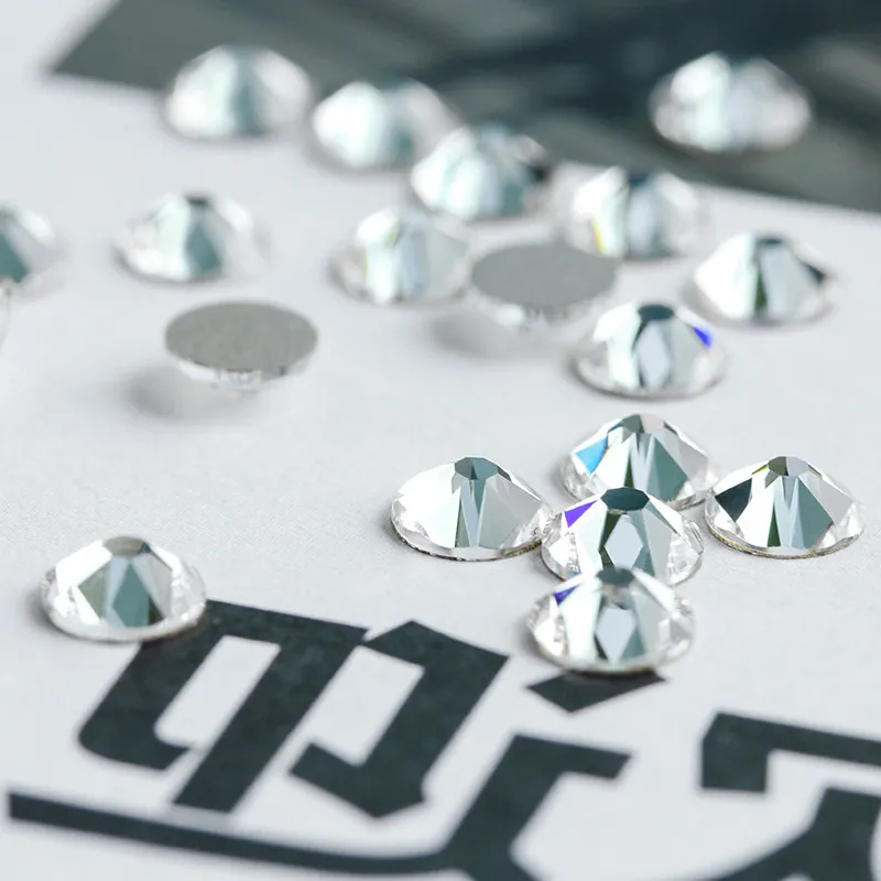 All size xirius Crystal Stones 8 big 8 small HotFix Glitter Crystal Strass Flat back Rhinestones For Garment Nail