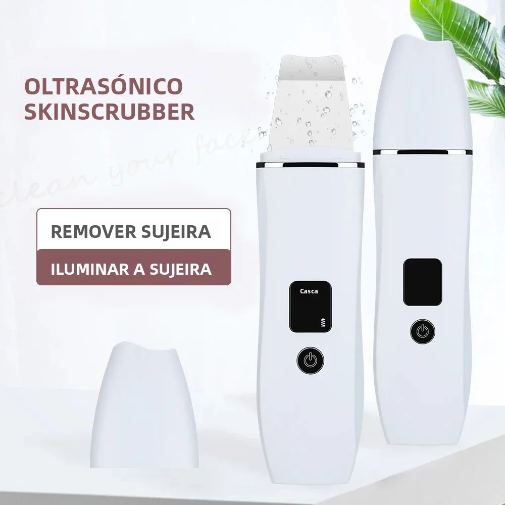 Depurador elétrico de pele facial ems, máquina de pá de microcorrente, importação de íons, limpeza de poros para ferramenta de cuidados com a pele rejuvenescedida